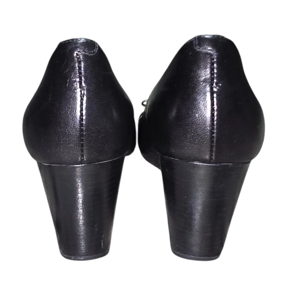 Cole Haan Grand.ØS Womens Elsie Bow Wedge Heels Black 5B